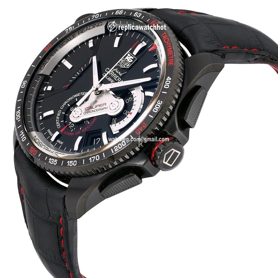 TAG Heuer Grand Carrera Mens watch Unisex Automatic Titanium CAV5185.FC6237 2