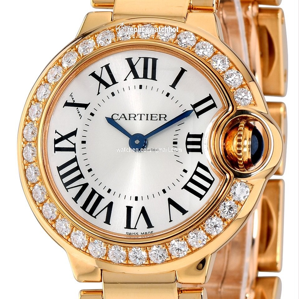 Cartier Ballon Bleu 28mm Womens watch Quartz Yellow gold WE900151 2