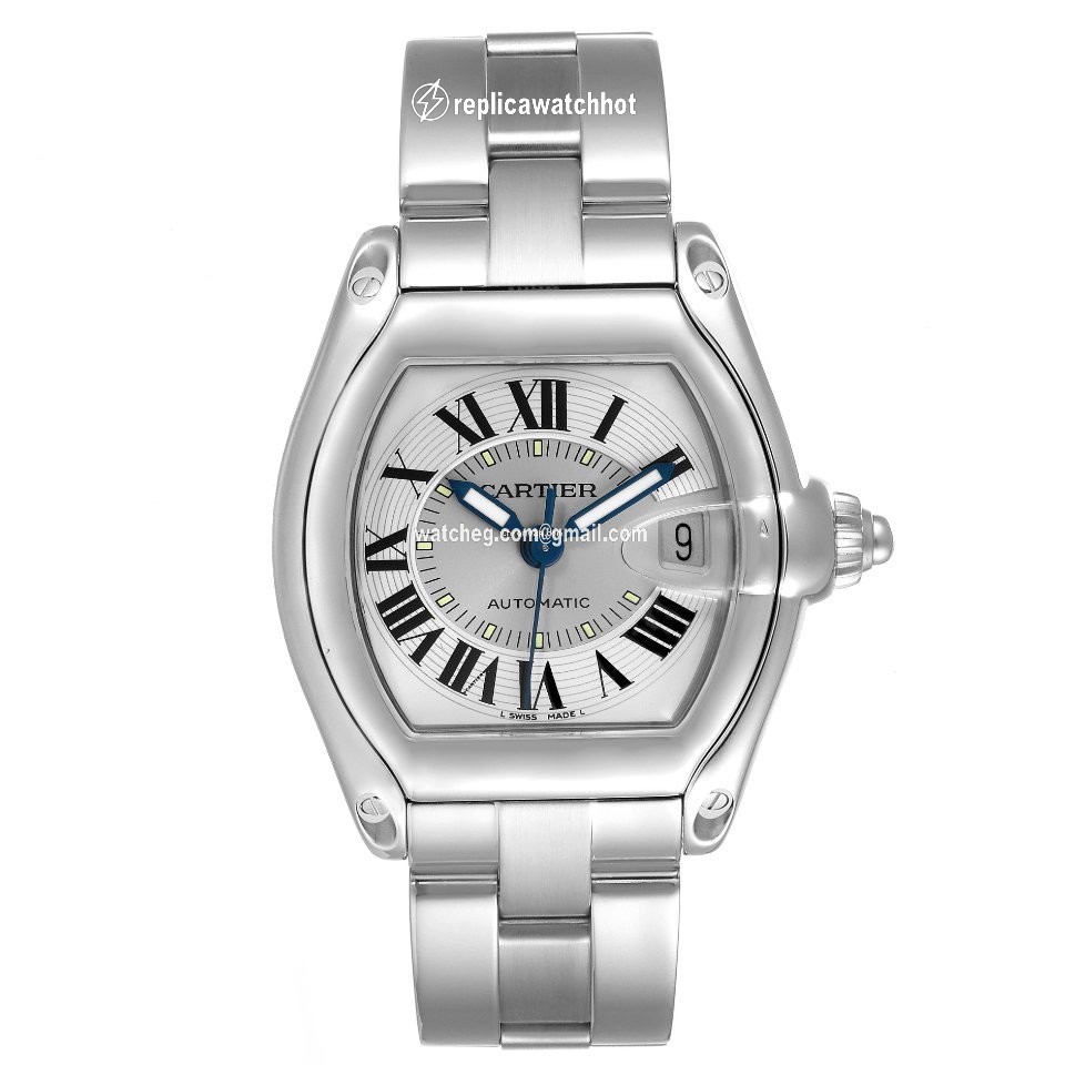 Cartier Roadster Mens watch Unisex Automatic Steel W62000V3 2