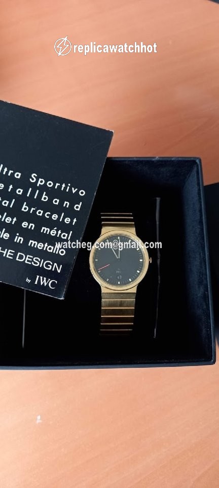 Porsche Design Flat Six Womens watch Quartz Yellow gold IWC 9635-001 2