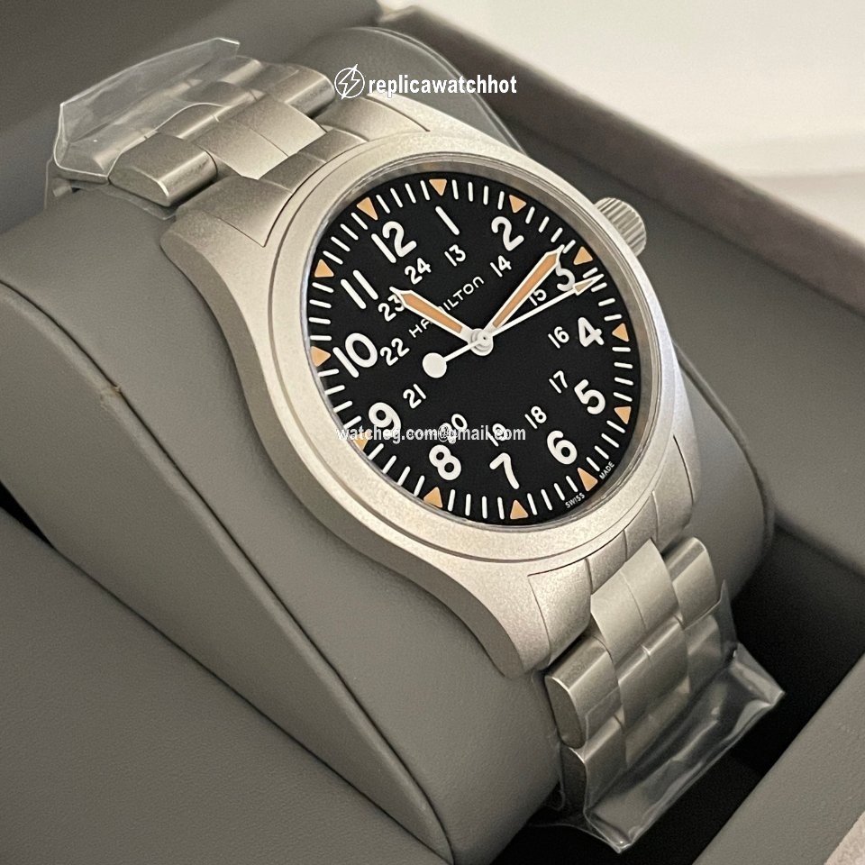 Hamilton Khaki Field Mens watch Unisex Manual winding Steel H69529133 2