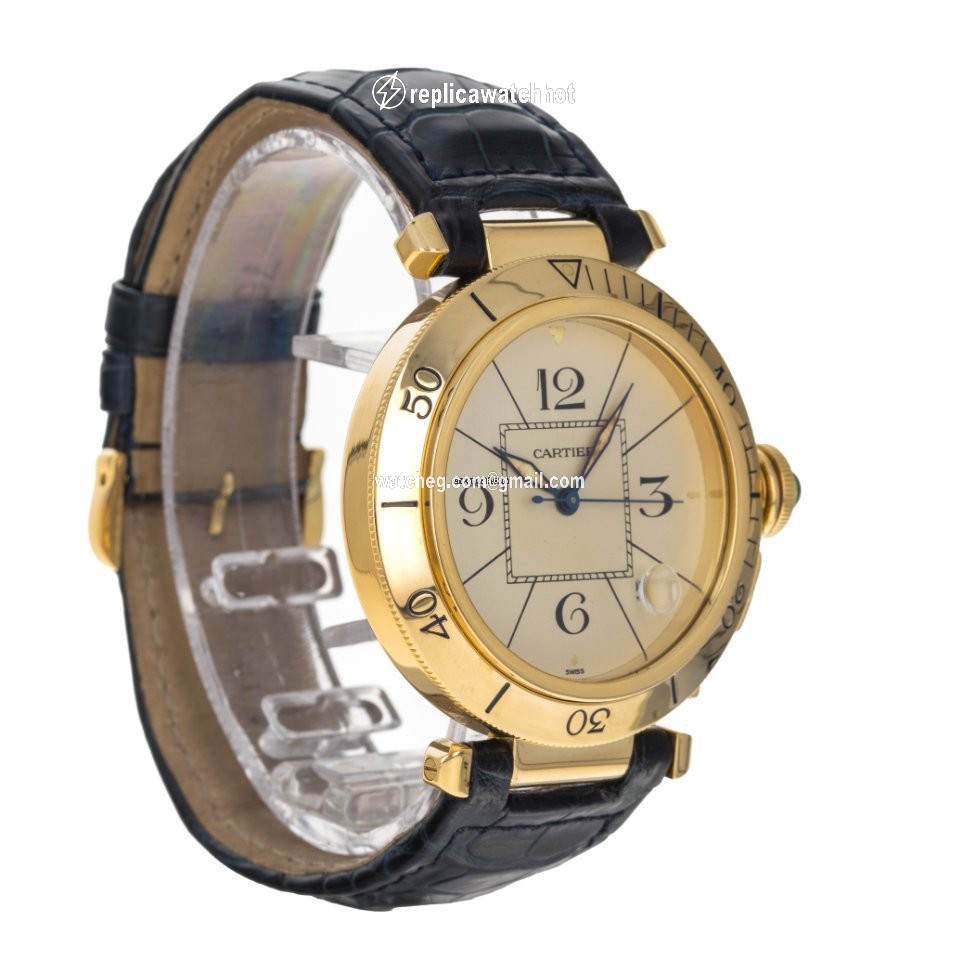 Cartier Pasha Mens watch Unisex Automatic Yellow gold 1020 2