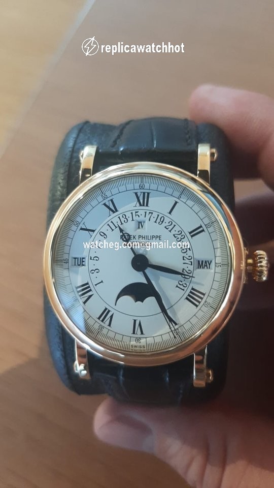 Patek Philippe Perpetual Calendar Mens watch Unisex Automatic Yellow gold 5059J 2