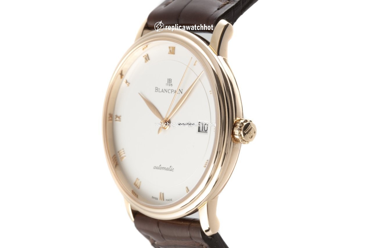 Blancpain Villeret Ultra-Slim Mens watch Unisex Automatic Red gold 6223-3642-55A 2