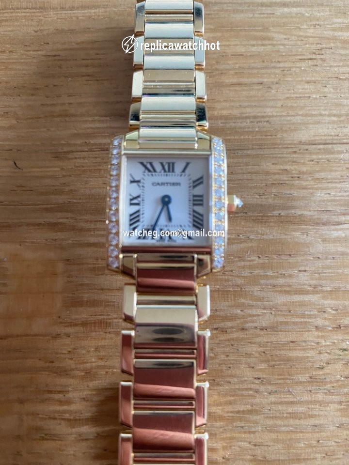 Cartier Tank Francaise Womens watch Quartz Yellow gold WJTA0024 2
