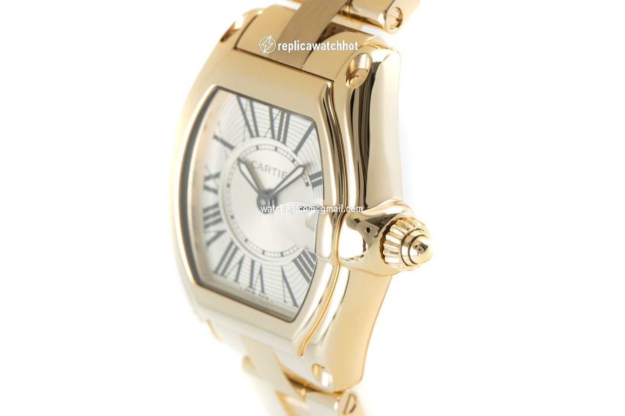 Cartier Roadster Mens watch Unisex Quartz Yellow gold W62018V1 2