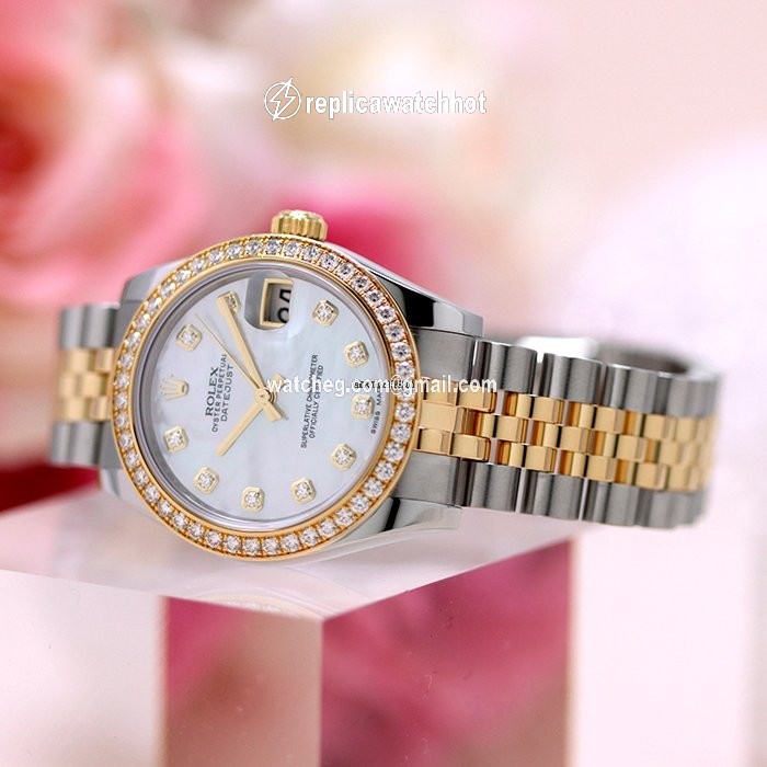 Rolex Datejust 31 Gold Steel Automatic 178383NG 2