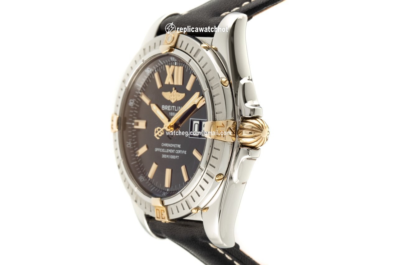 Breitling Galactic 41 Mens watch Unisex Automatic Gold Steel B49350 2