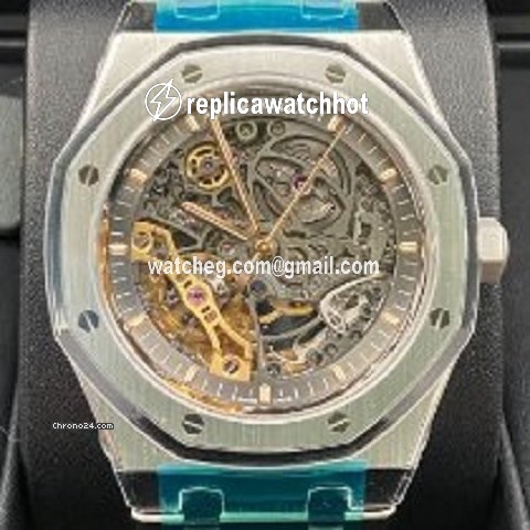 Audemars Piguet Royal Oak Double Balance Wheel Openworked Mens watch Unisex Automatic Steel 15407ST.OO.1220ST.01 2