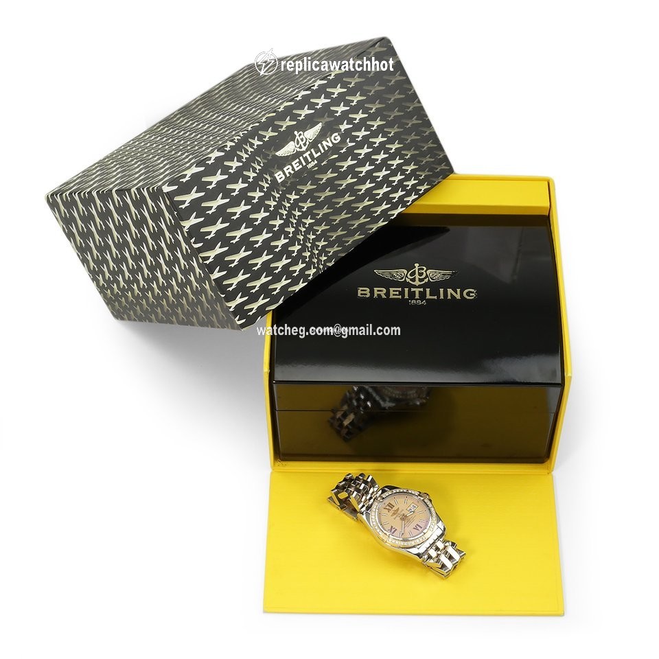 Breitling Galactic 41 Mens watch Unisex Automatic Gold Steel C49350 2