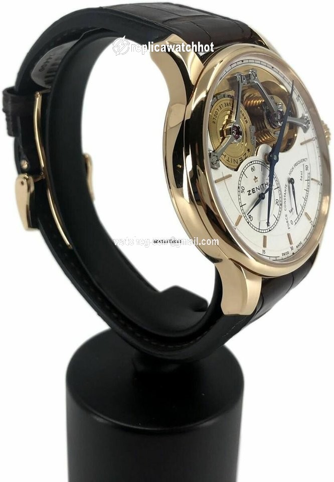 Zenith Academy Mens watch Unisex Manual winding Rose gold 182210481001C713 2