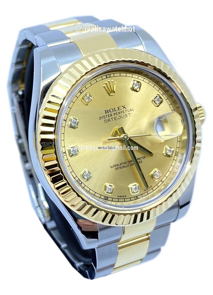 Rolex Datejust II Mens watch Unisex Gold Steel Automatic II 116333 2