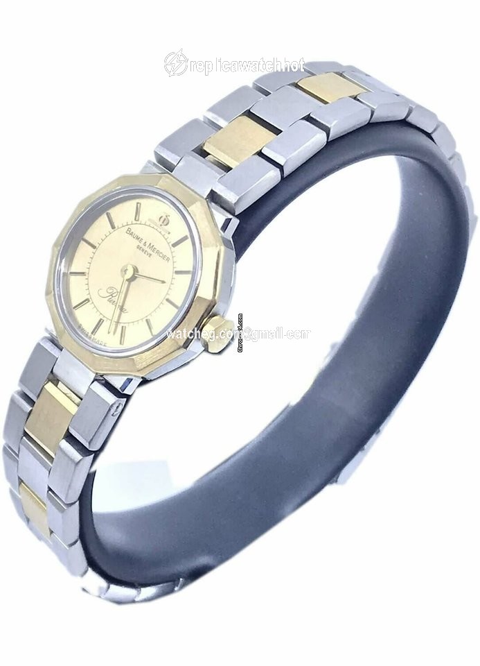 Baume & Mercier Womens watch Quartz Gold Steel 5220 SS 2