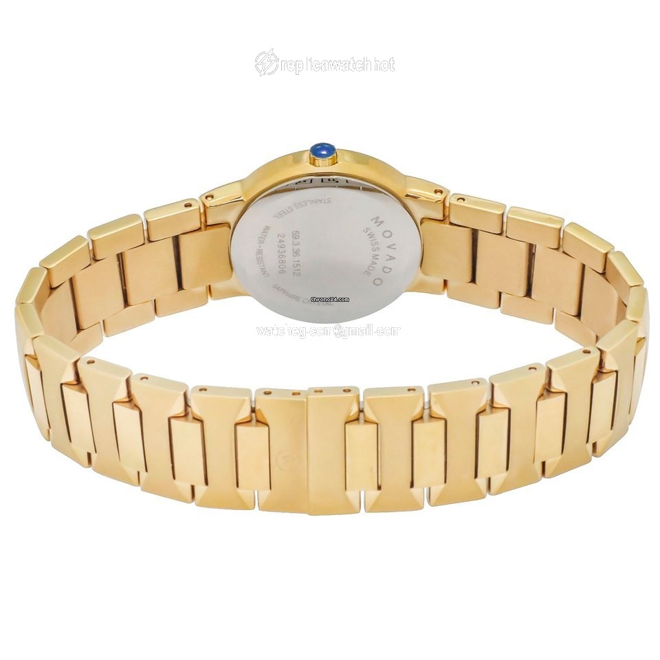 Movado Womens watch Quartz Gold Steel 0607297 2