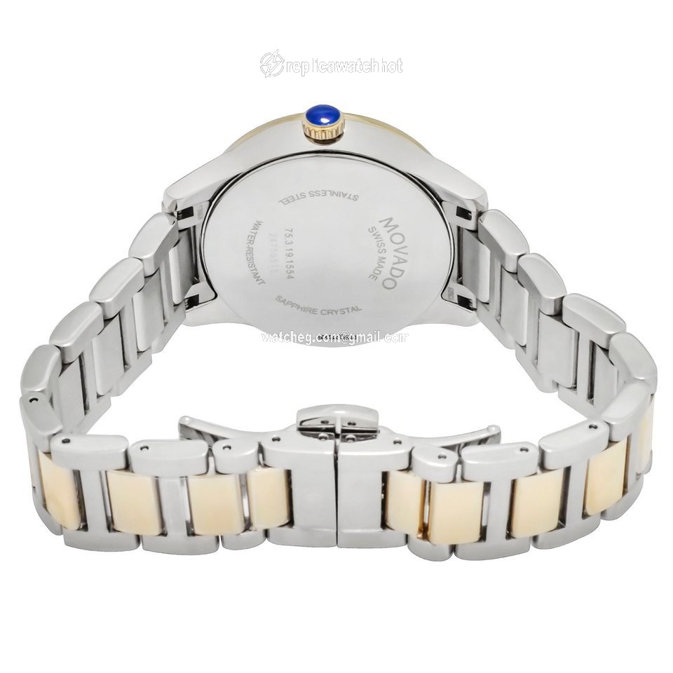 Movado Womens watch Quartz Gold Steel 0607399 2