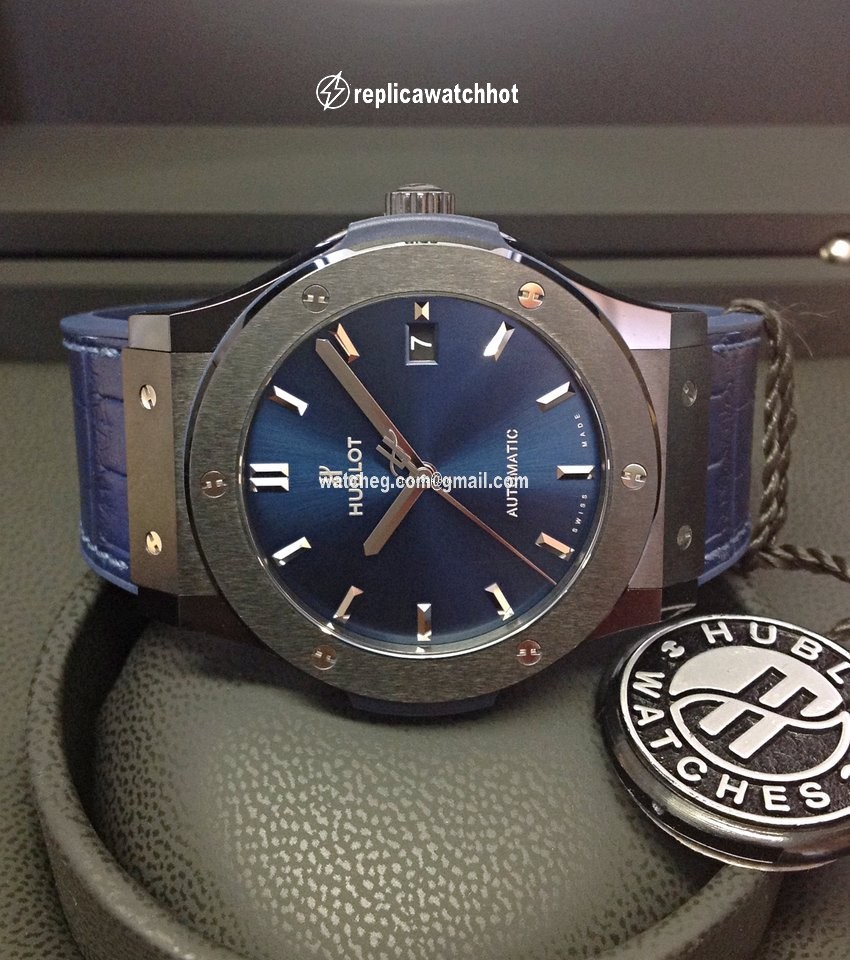 Hublot Classic Fusion Blue Mens watch Unisex Automatic Ceramic 511.CM.7170.LR 2