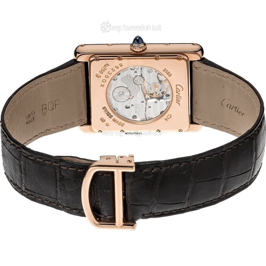 Cartier Tank Louis Cartier Mens watch Unisex Manual winding Rose gold W1560002 2