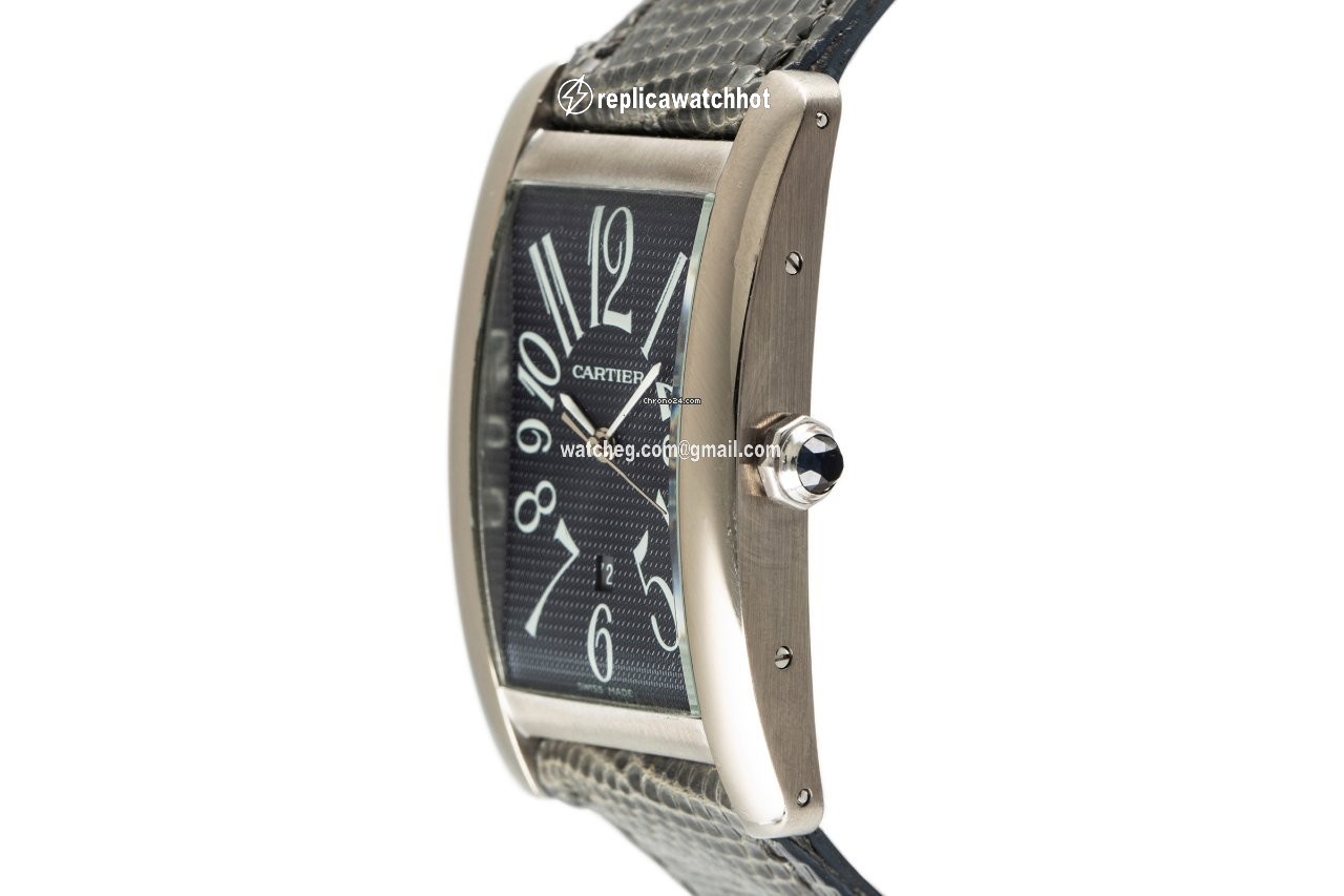 Cartier Tank Americaine Mens watch Unisex Automatic White gold 1741 2