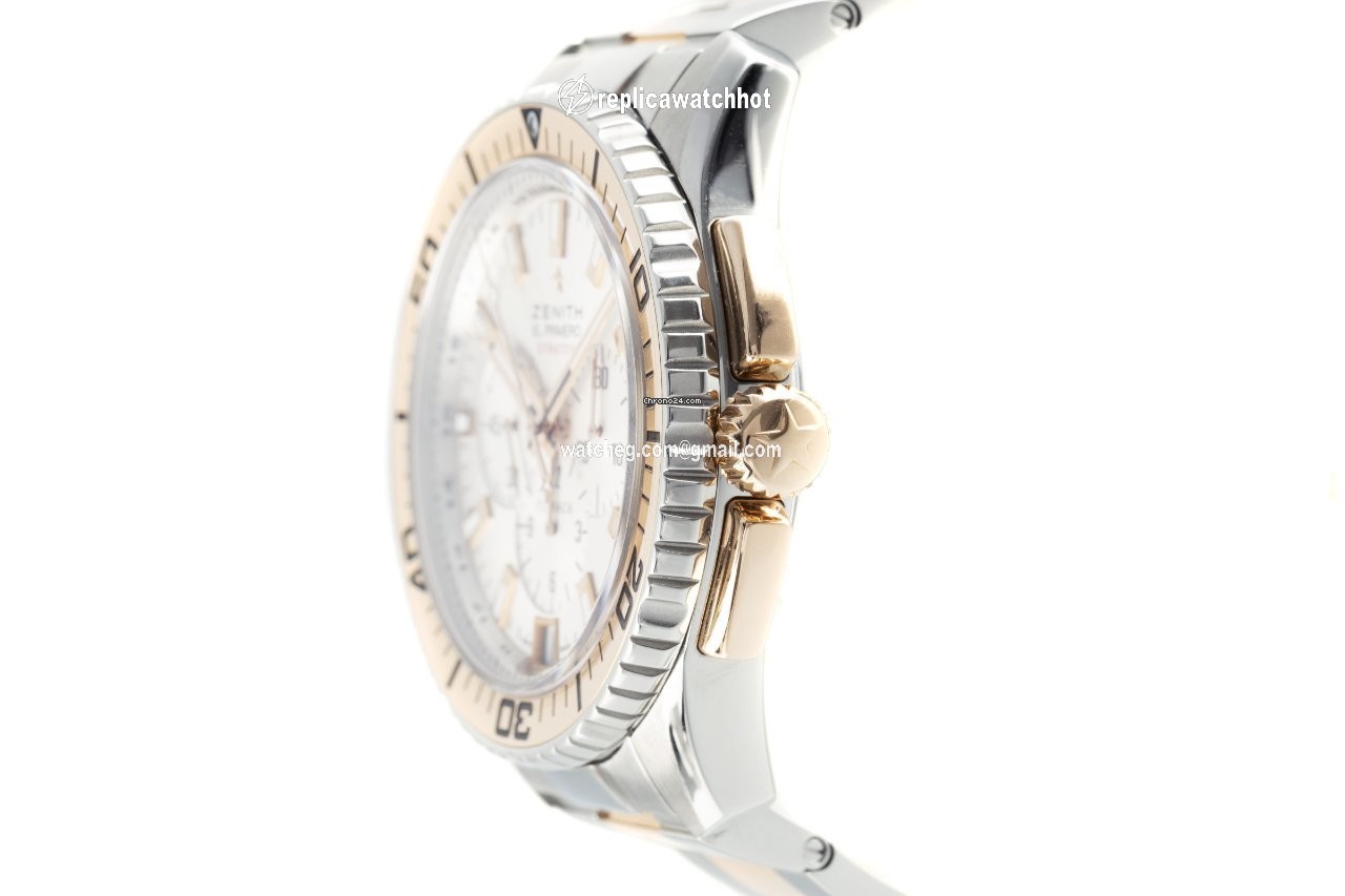 Zenith El Primero Stratos Flyback Mens watch Unisex Automatic Gold Steel 51.2061.405 01.M2060 2