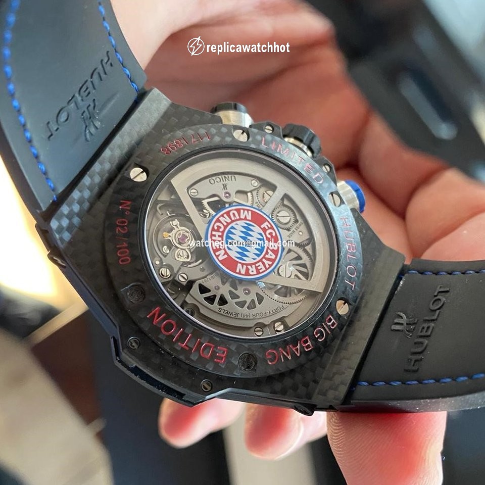 Hublot Big Bang Unico Mens watch Unisex Automatic Carbon 413.QX.1123.GR.BYM15 2