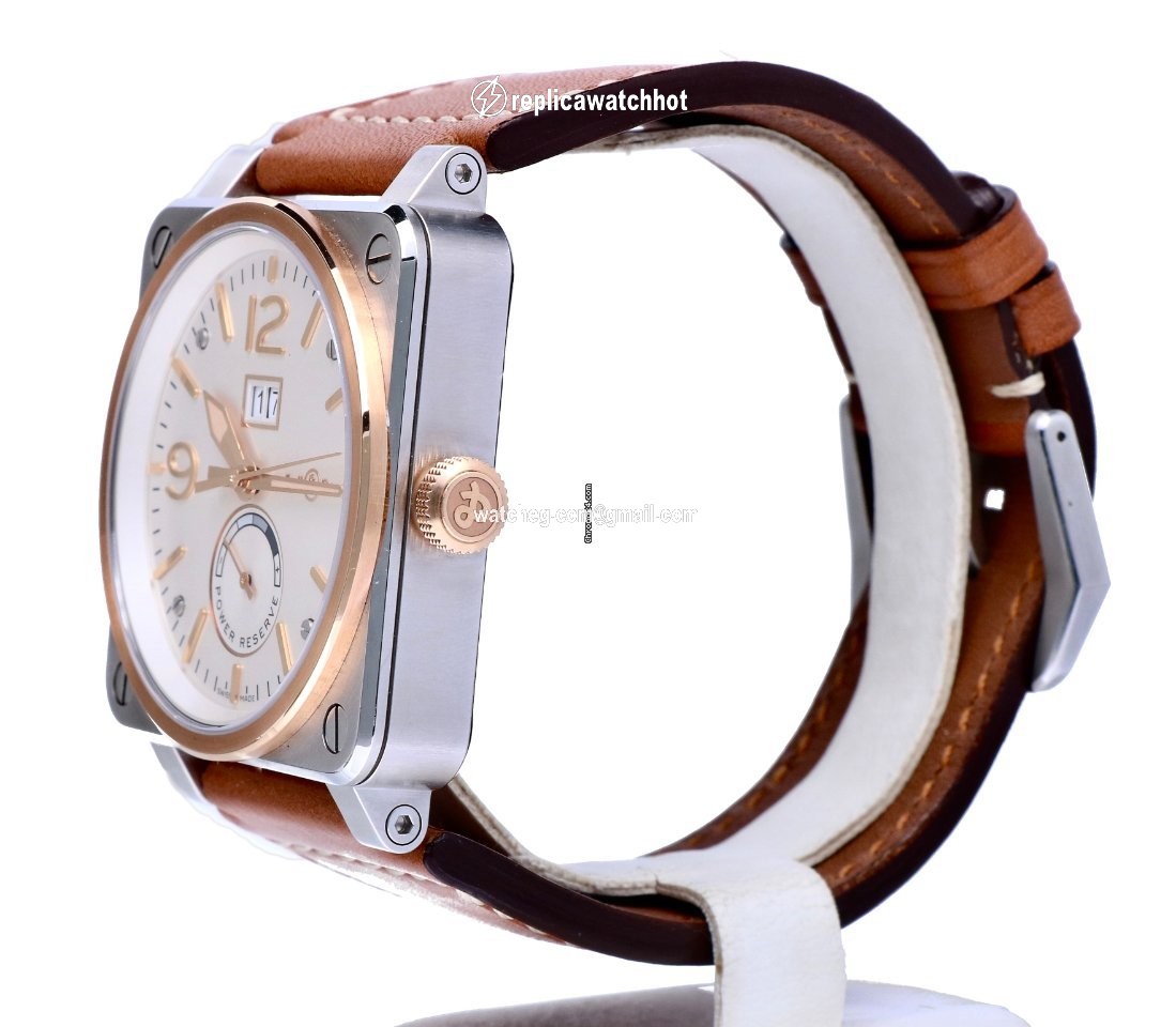 Bell & Ross BR 03-90 Grande Date et Reserve de Marche Mens watch Unisex Automatic Gold Steel BR0390-BICOLOR 2