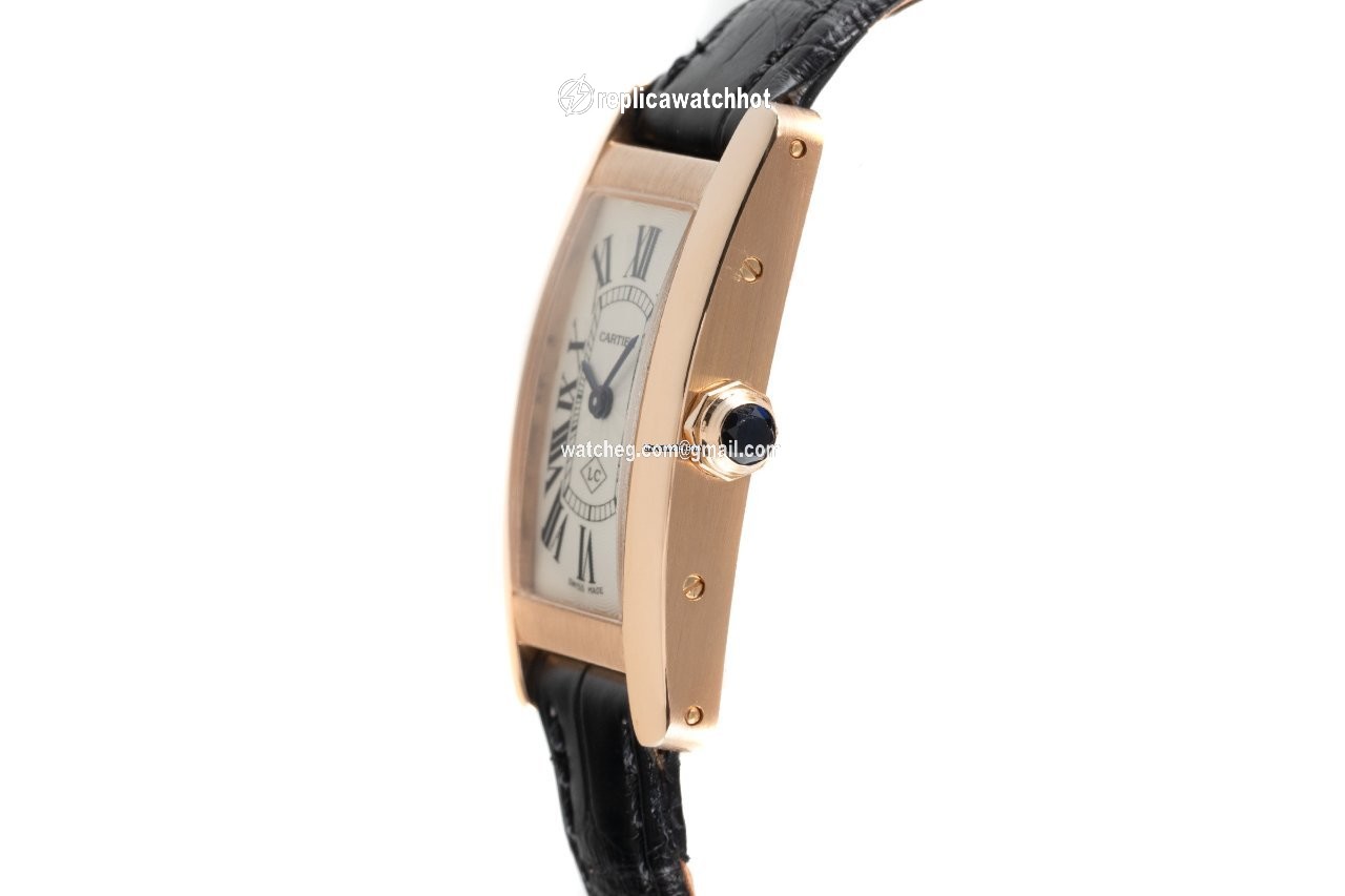 Cartier Tank Americaine Womens watch Quartz Red gold 2503 2