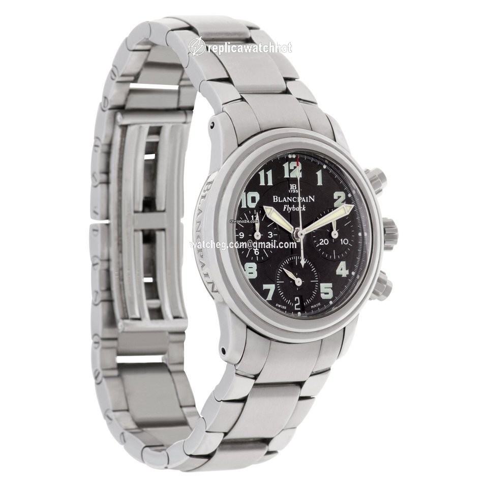 Blancpain Leman Fly-Back Womens watch Automatic Steel 2185F-1130-71 2