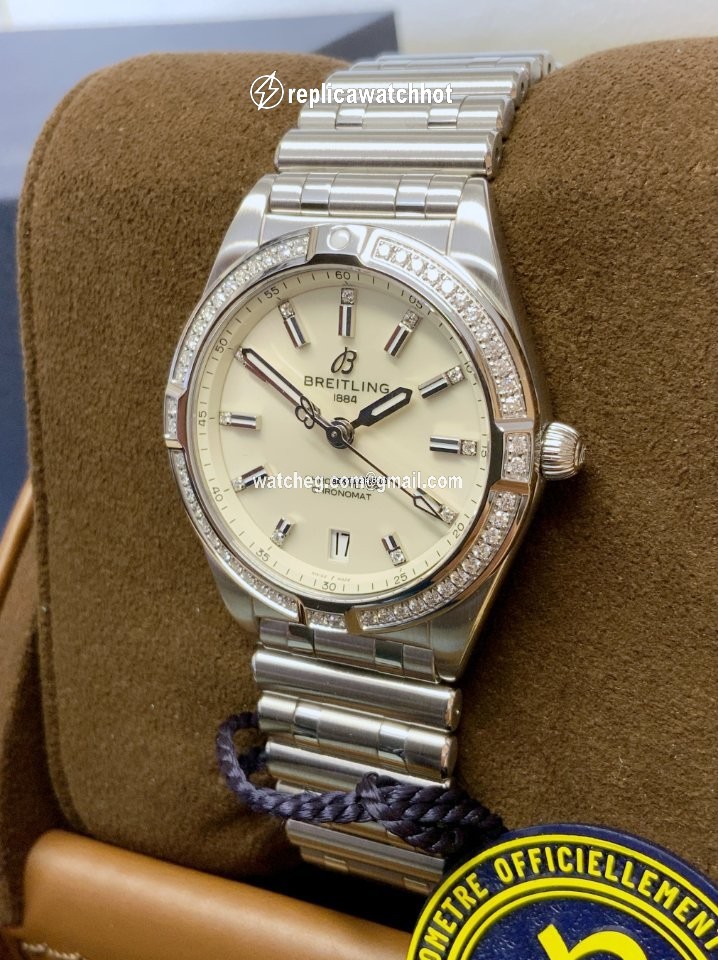 Breitling Chronomat Womens watch Quartz Steel A77310591A1A1 2