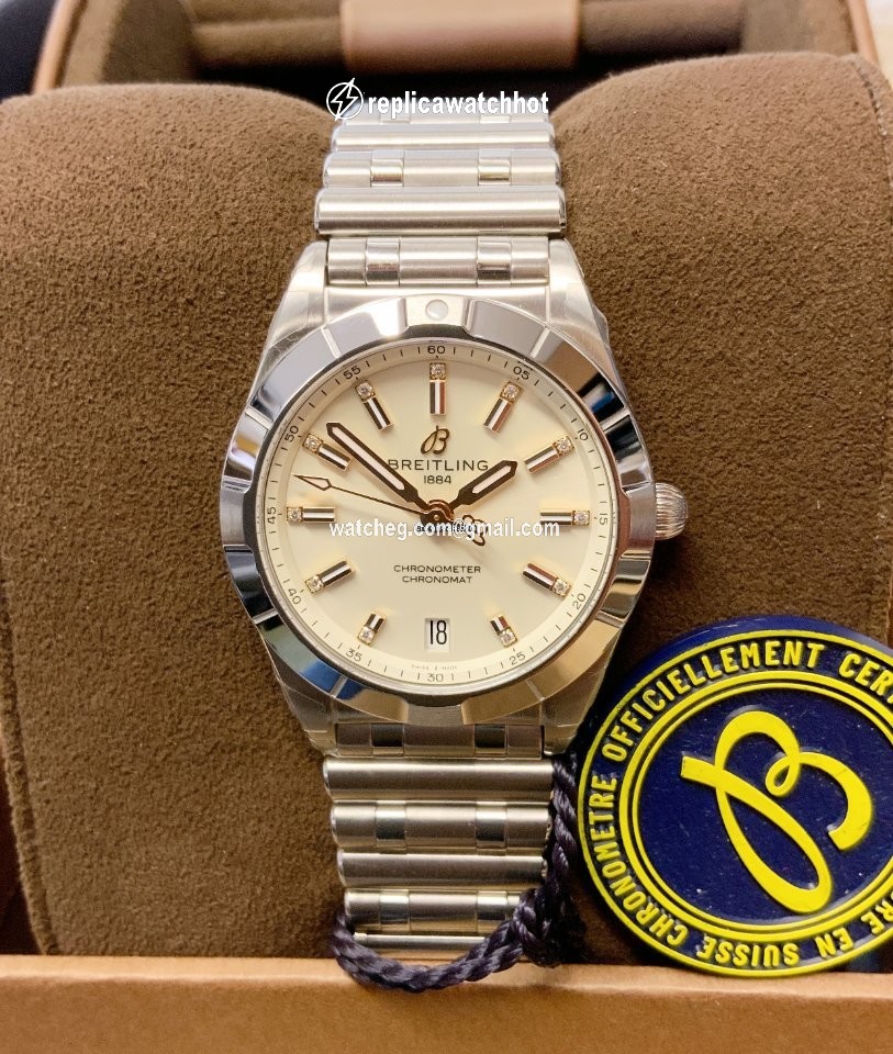 Breitling Chronomat Womens watch Quartz Steel A77310101A3A1 2
