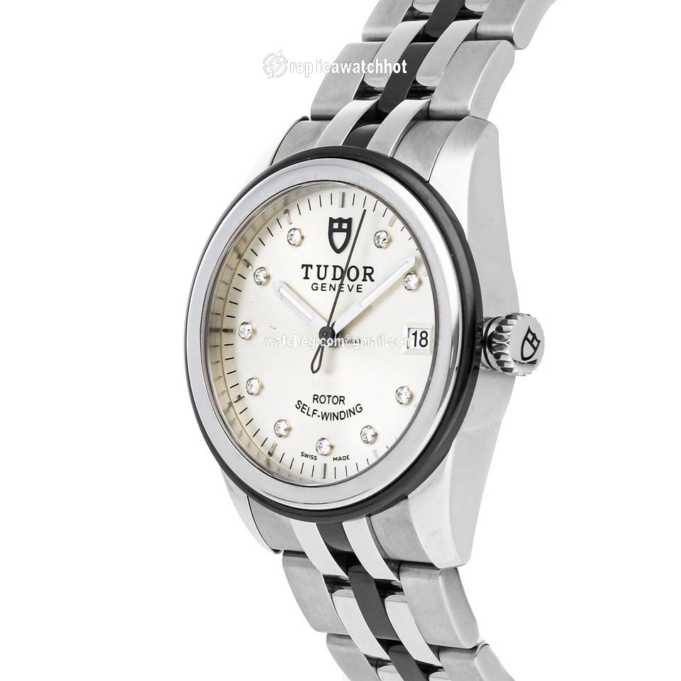 Tudor Glamour Date Womens watch Automatic Steel 55010N SLV DI BRC 2