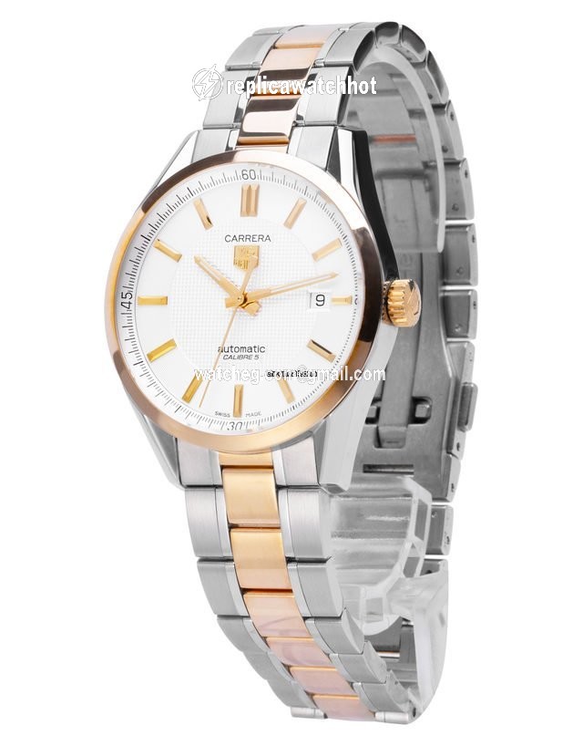 TAG Heuer Carrera Calibre 5 Mens watch Unisex Automatic Gold Steel WV215A.B00788 2