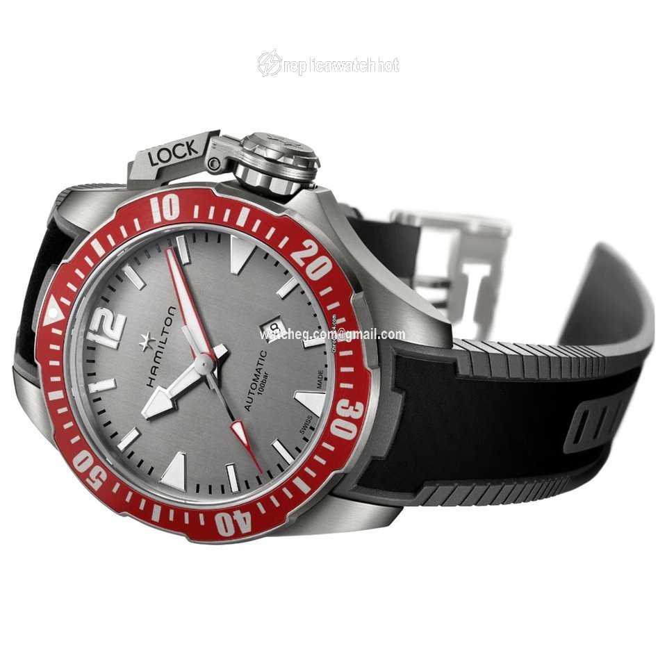 Hamilton Khaki Navy Frogman Mens watch Unisex Automatic Titanium H77805380 2
