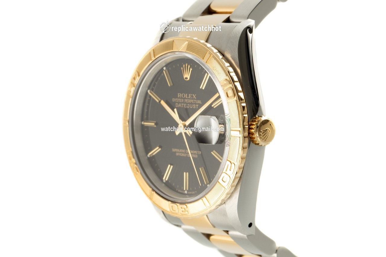 Rolex Datejust Turn-O-Graph Mens watch Unisex Gold Steel Automatic 16263 2