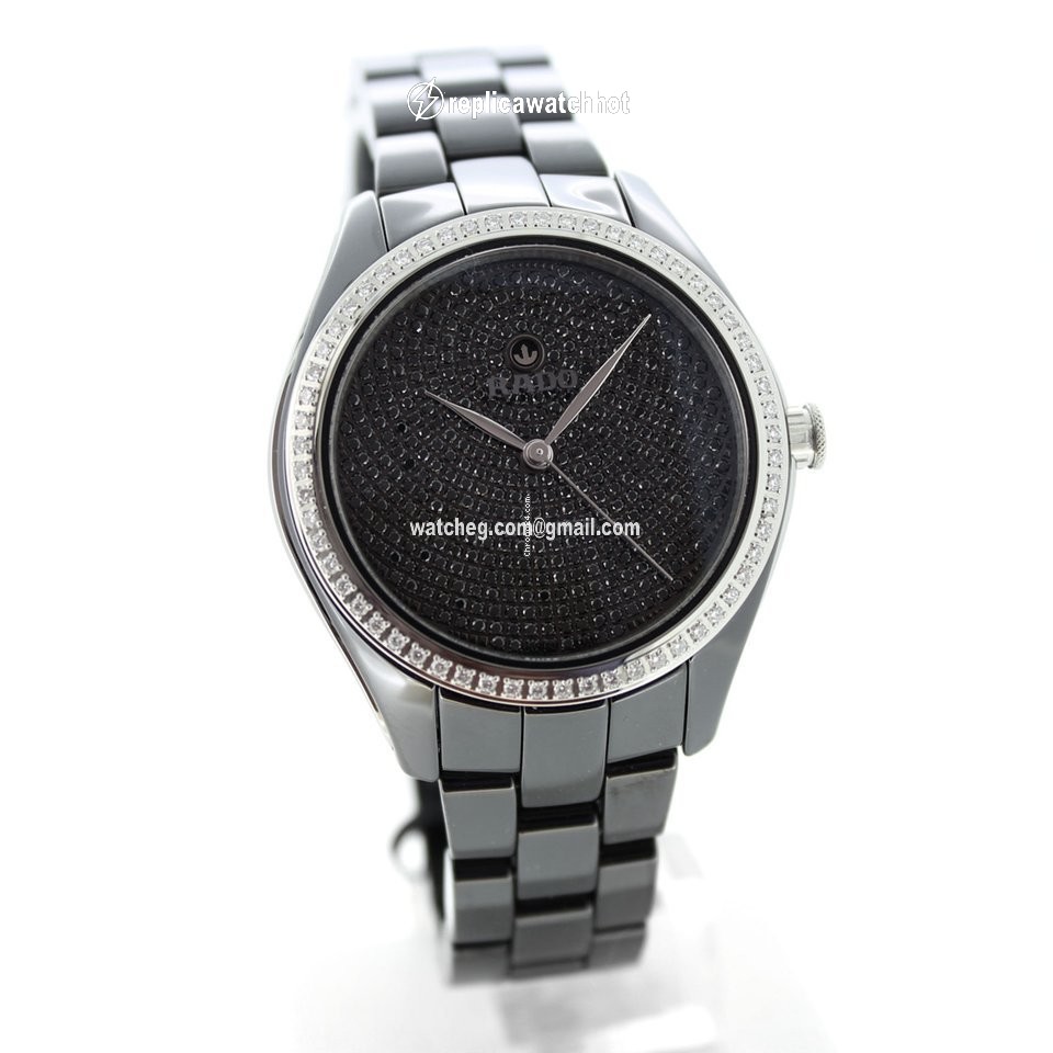 Rado HyperChrome Diamonds Womens watch Automatic Ceramic R32482722 2