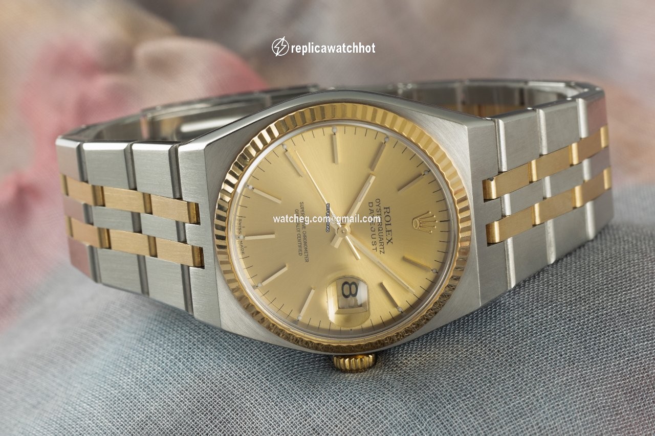 Rolex Mens watch Unisex Gold Steel Quartz 17013A 2