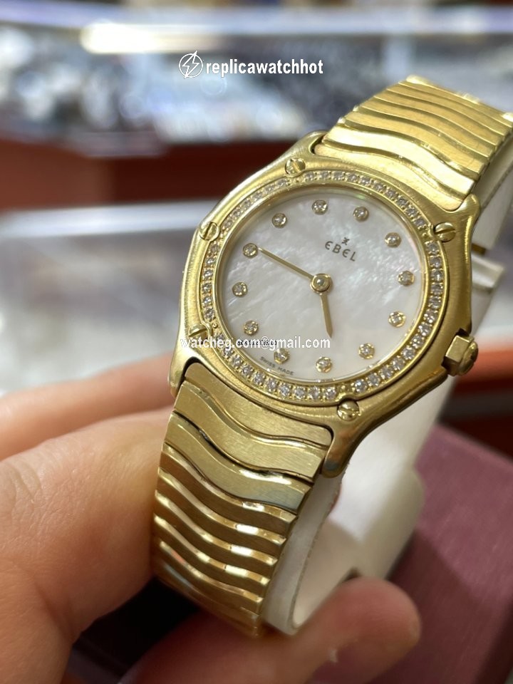 Ebel Wave Womens watch Quartz Yellow gold 866901 2