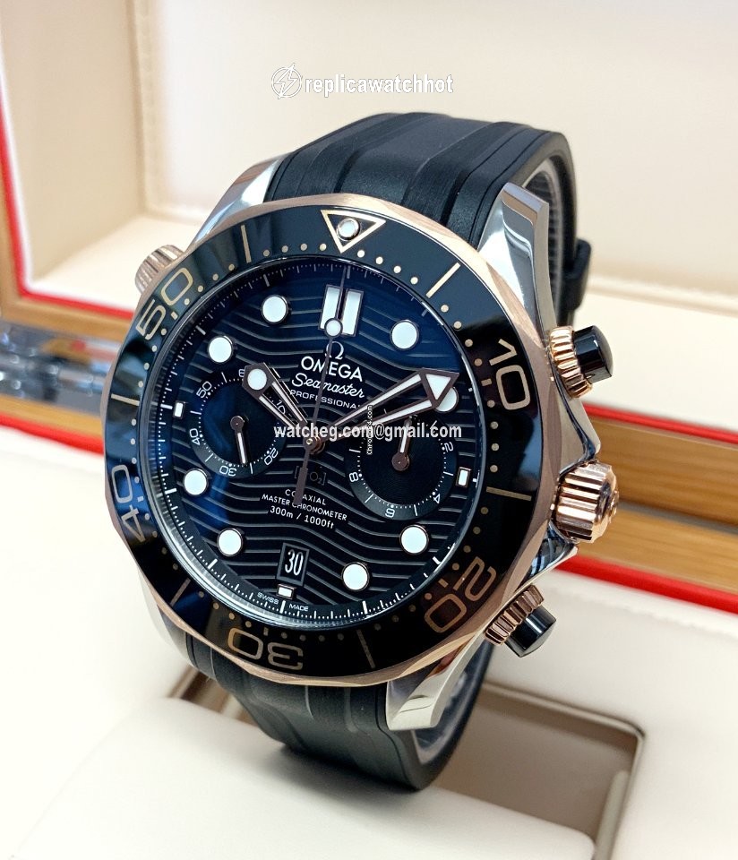 Omega Seamaster Mens watch Unisex Automatic Gold Steel 210.22.44.51.01.001 2