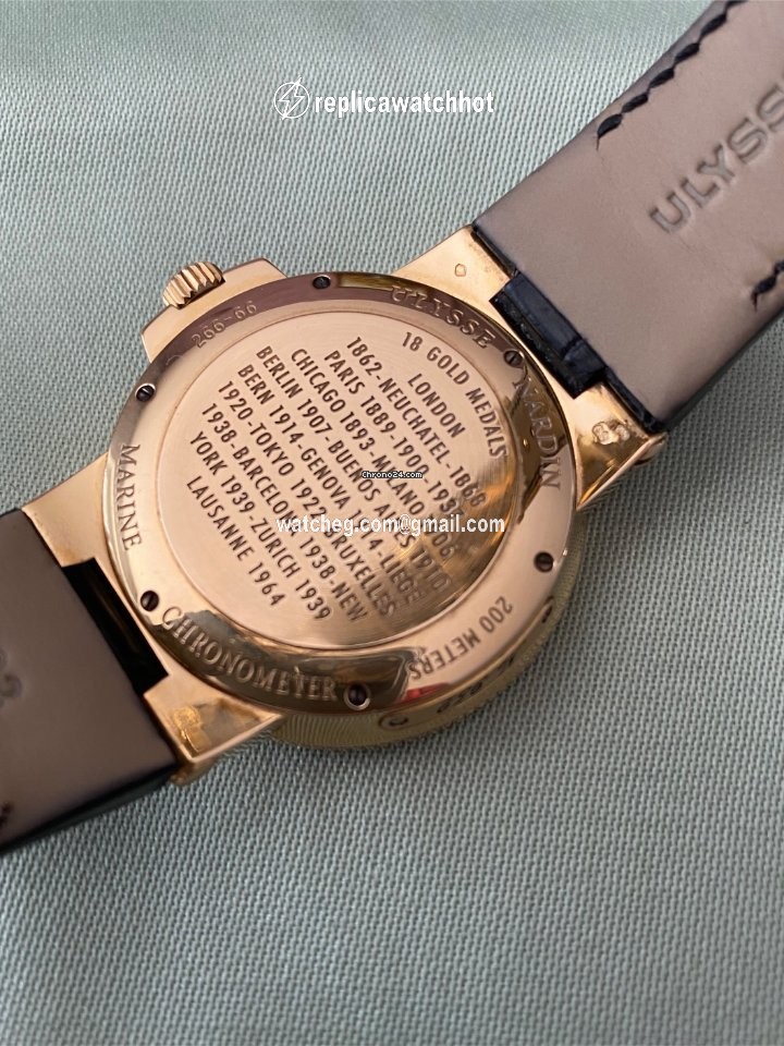 Ulysse Nardin Marine Chronometer 41mm Mens watch Unisex Automatic Rose gold 266-66-3 62 2