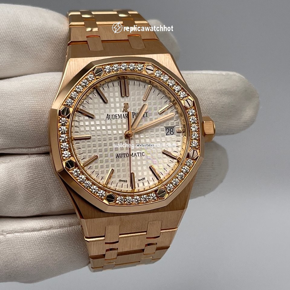 Audemars Piguet Royal Oak Lady Womens watch Automatic Rose gold 15451OR.ZZ.1256OR.01 2