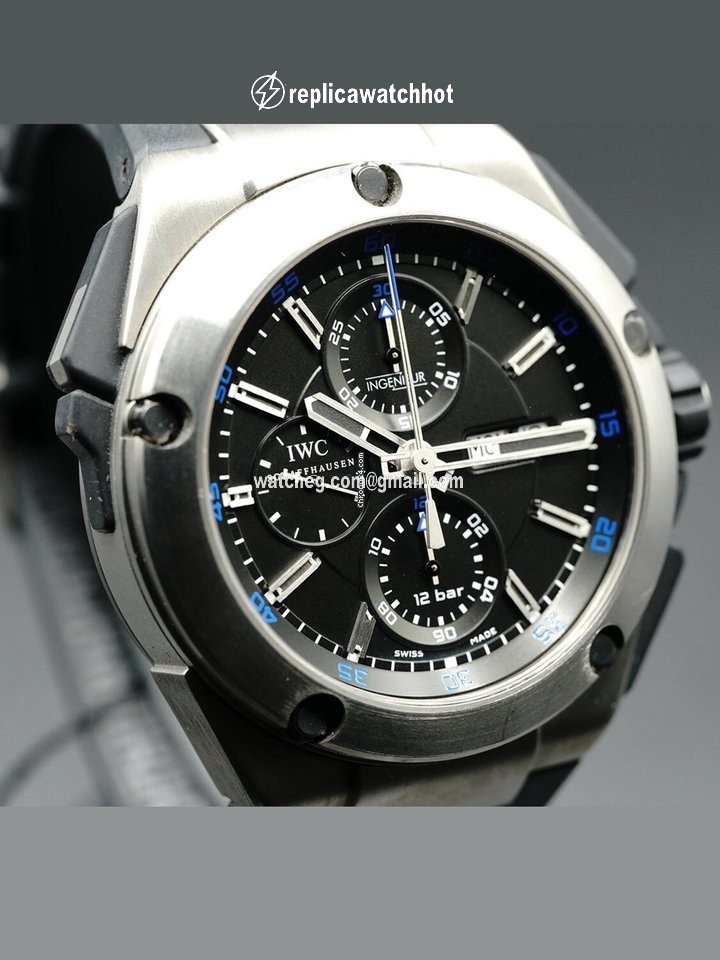 IWC Ingenieur Double Chronograph Titanium Mens watch Unisex Manual winding Titanium IW3865-03 2