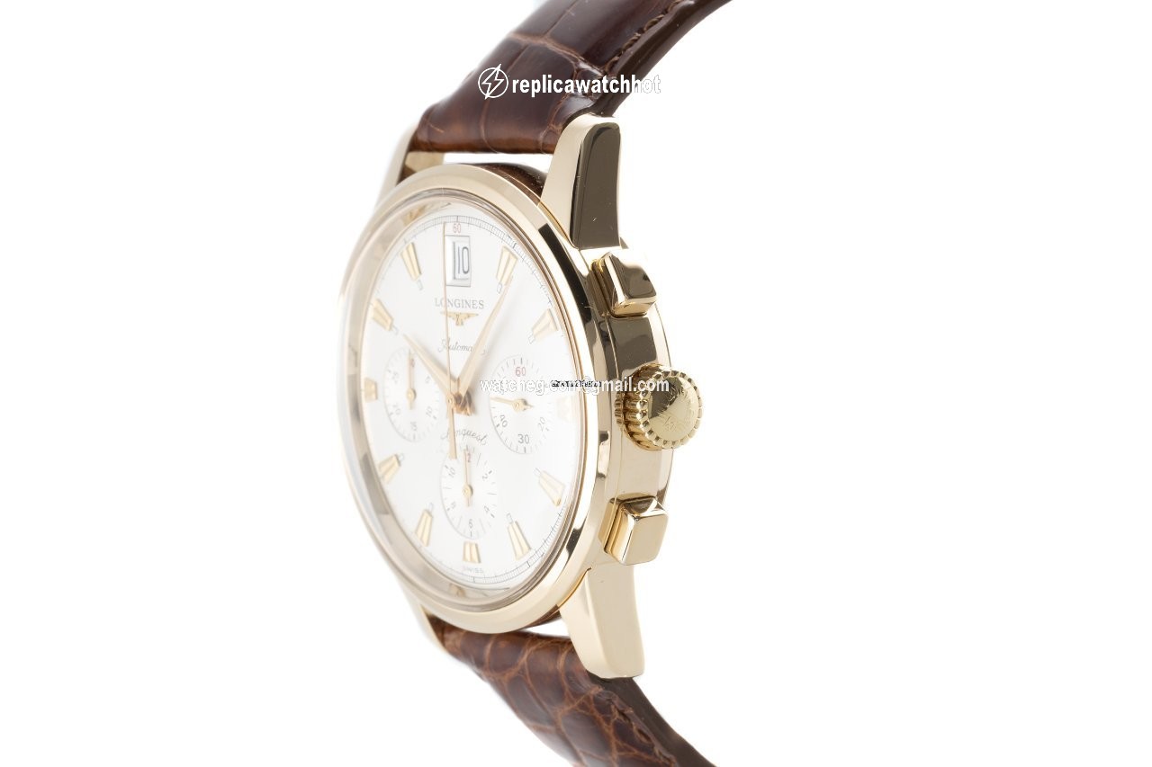Longines Conquest Heritage Mens watch Unisex Automatic Red gold L1.641.8 2
