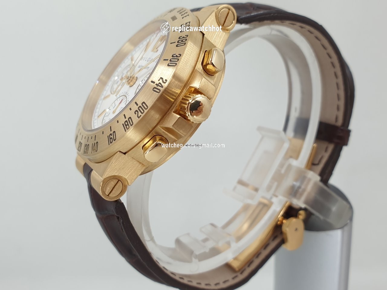 Bulgari Diagono Mens watch Unisex Automatic Yellow gold CH 40 G TA RA 2