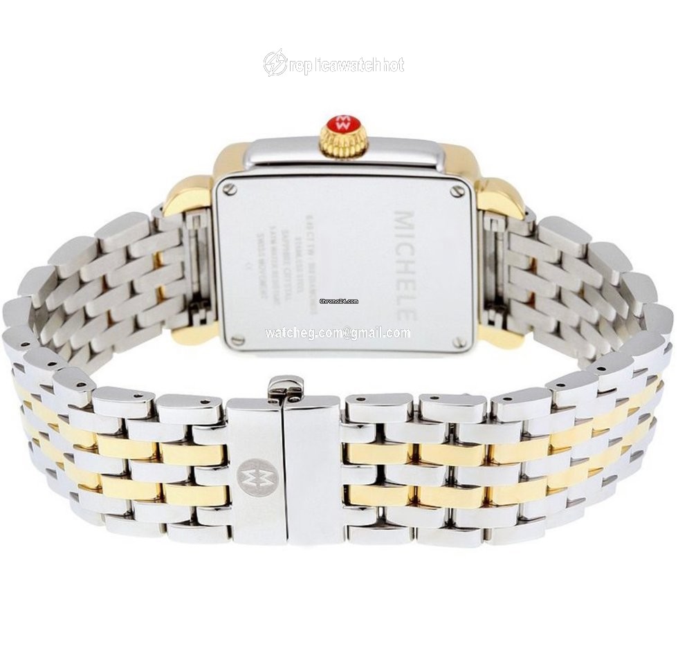 Michele Deco Womens watch Quartz Gold Steel mw06v01c5025 2