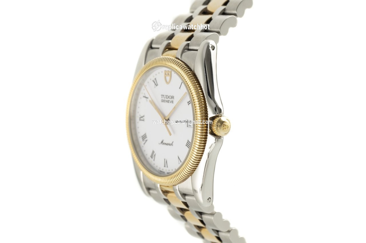 Tudor Monarch Mens watch Unisex Quartz Gold Steel 15633 2