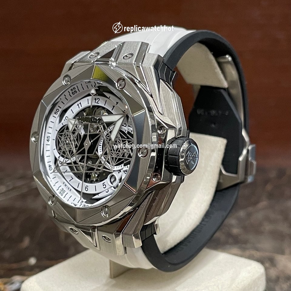 Hublot Big Bang Sang Bleu Mens watch Unisex Titanium 418.NX.2001.RX.MXM20 2