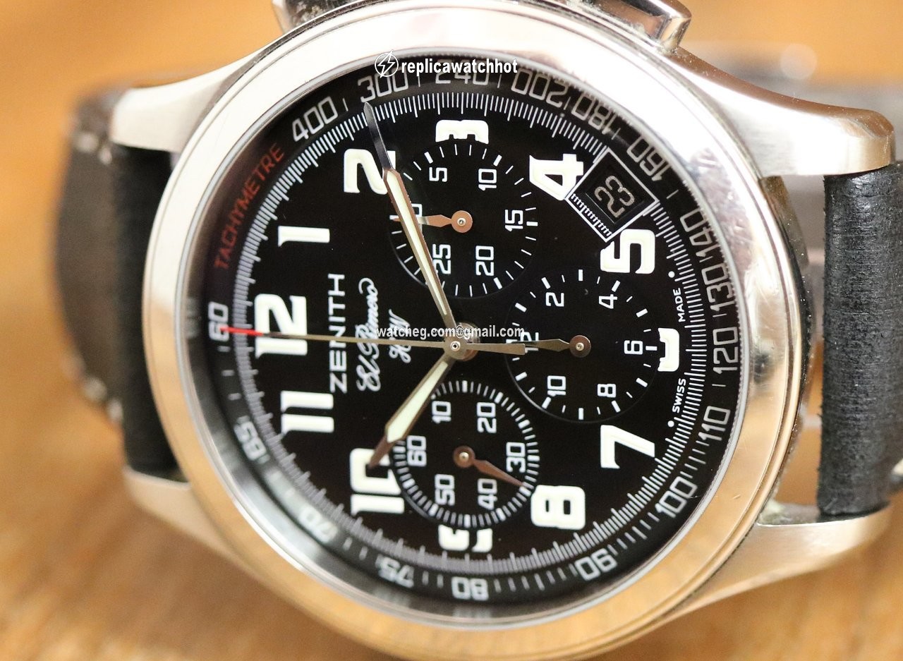 Zenith El Primero Chronograph Mens watch Unisex Manual winding Steel 01.0500.420 2