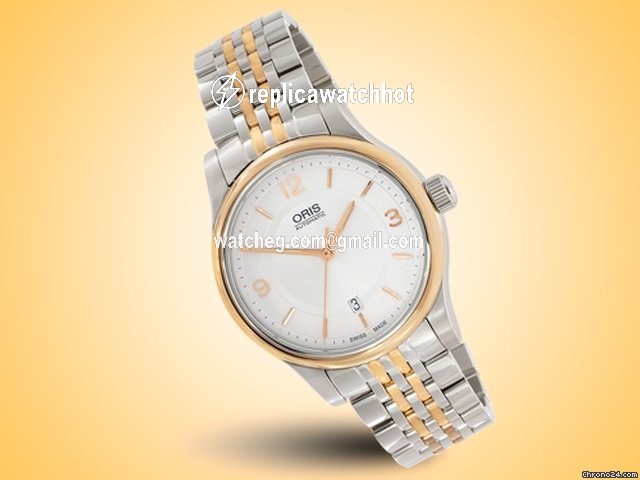 Oris Classic Mens watch Unisex Automatic Gold Steel 01 733 7594 4331-07 8 20 63 2