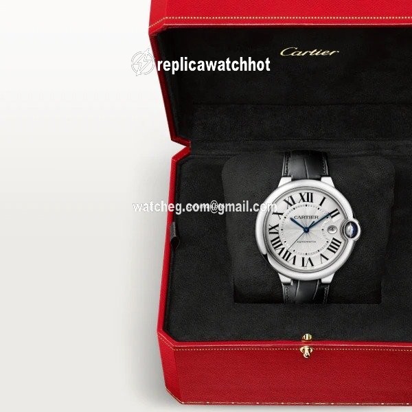 Cartier Ballon Bleu 42mm Mens watch Unisex Automatic Steel W69016Z4 2