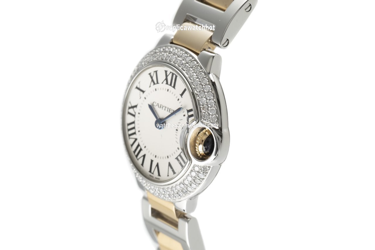 Cartier Ballon Bleu 28mm Womens watch Quartz Steel W2BB0010 2