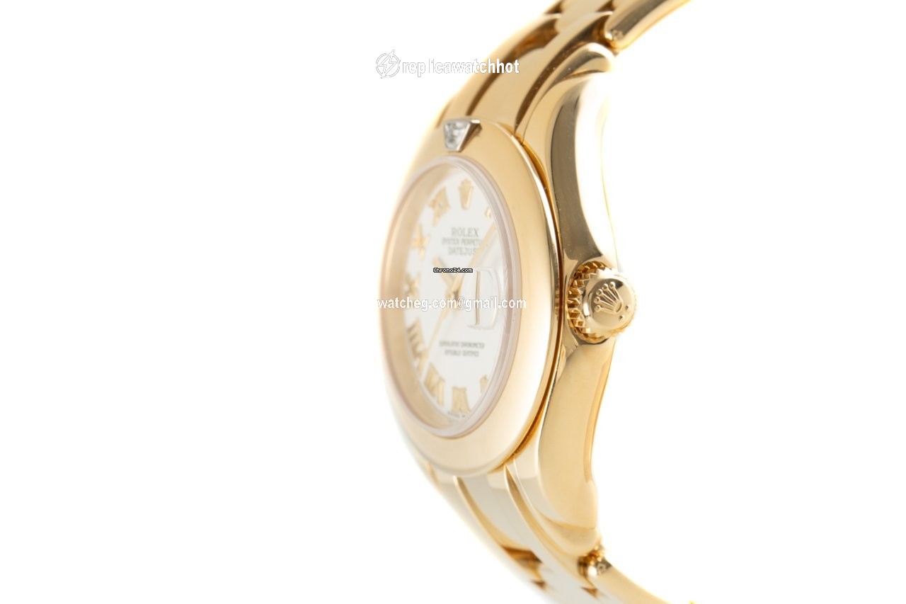 Rolex Lady-Datejust Pearlmaster Womens watch Yellow gold Automatic 80328 2